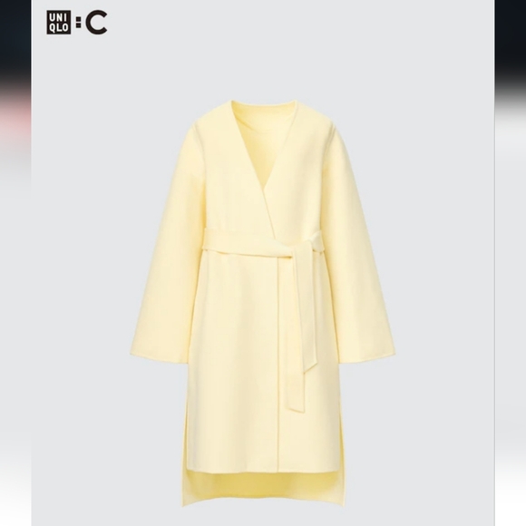 UNIGLO: C  Double Face Wrap Coat -Voluminous Wide & Long Sleeves, Size XL - Picture 1 of 15